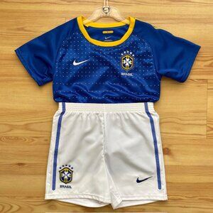 Soccer Brazil National Team 10/11 Away Model NIKE Little Boys 2 piece Kit(M)